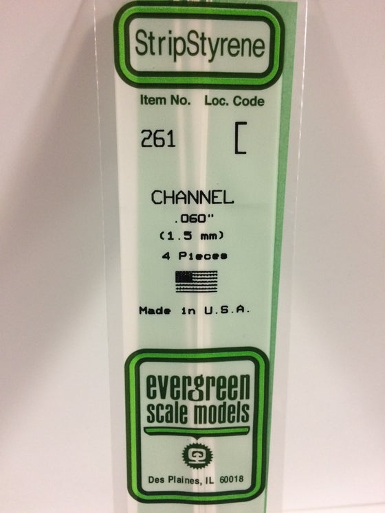269-261  -  Styrene channel .060
