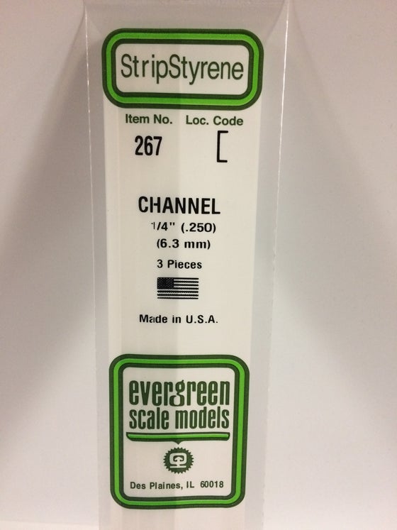 269-267  -  Styrene channel .250"  3/