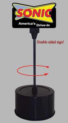 502-55105  -  Sonic Rotating Sign - O Scale