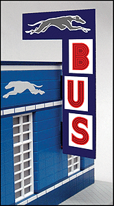 502-5881  -  Anmtd Blbrd Bus Sta Vrtcl - O Scale