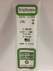 269-276  -  Styrene I-beam .188"   3/