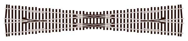 552-SLU8363  -  Cd 83 #6 Double Slip - HO Scale
