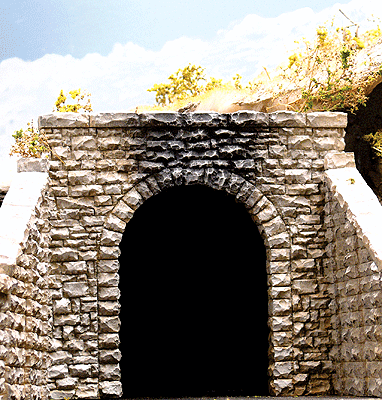 214-8360  -  Rndm Stone Tnl Portal Sng - HO Scale