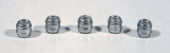 254-77  -  Aluminum Kegs Small 5/ - HO Scale