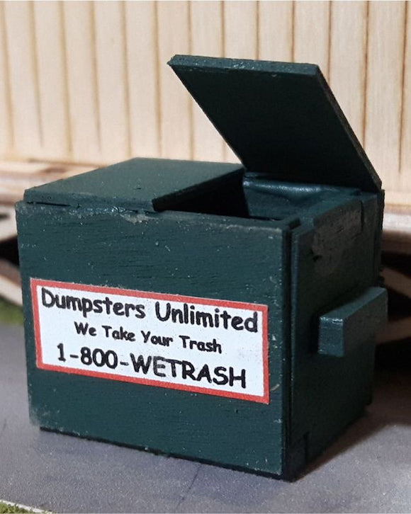 OMK-1132  -  Garbage Dumpsters 4/PK - HO Scale