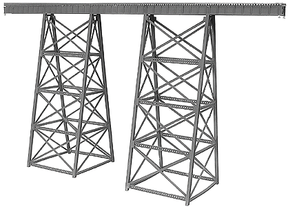 255-75518  -  Tall Steel Viaduct 200' - N Scale
