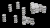 255-80146  -  Oil Drums Assortment 7/ - N Scale