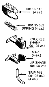 489-130012  -  Cplr T-Shank x .225"L 4/ - N Scale