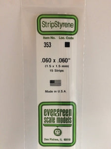 269-353  -  Styrn Strp .060x.060" 15/