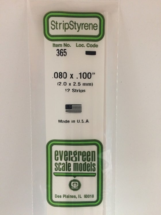 269-365  -  Styrn Strp .080x.100" 12/