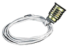206-10108  -  Bulb Socket w/8"blk lds
