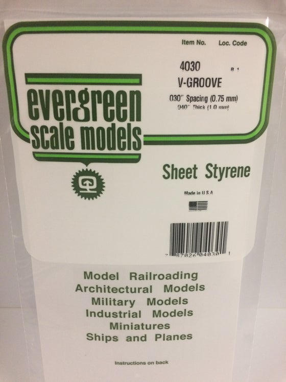 269-4030  -  Siding .040 V-groove .030