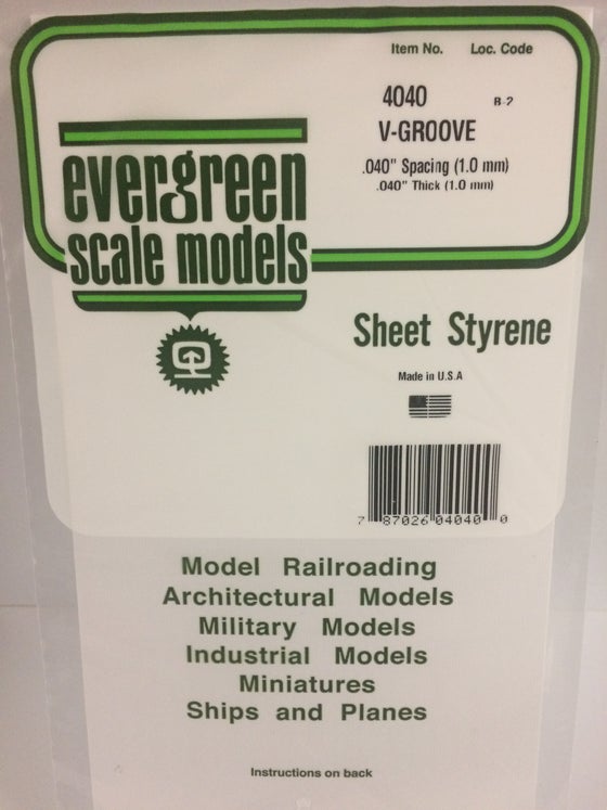 269-4040  -  Siding .040 V-groove .040