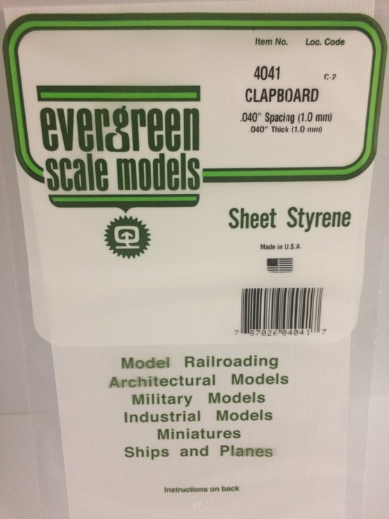 269-4041  -  Siding .040 Clpbrd .040