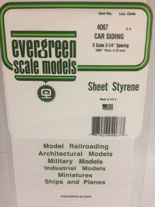 269-4067  -  Passenger car siding .040 - O Scale