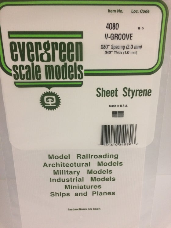 269-4080  -  Siding .040 V-groove .080