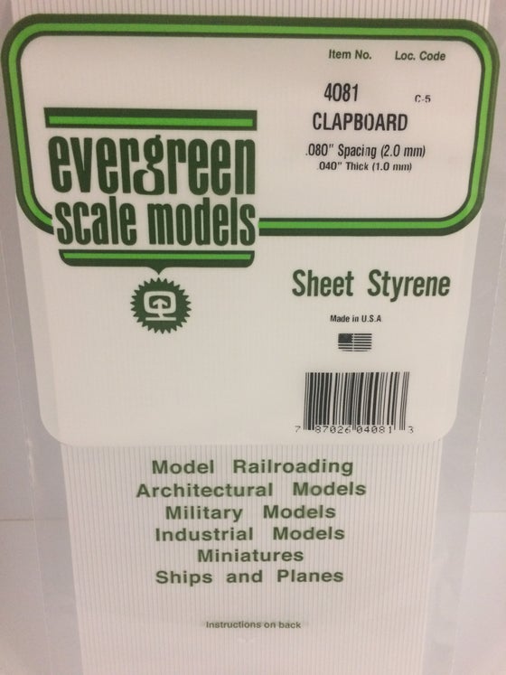 269-4081  -  Siding .040 Clpbrd .080