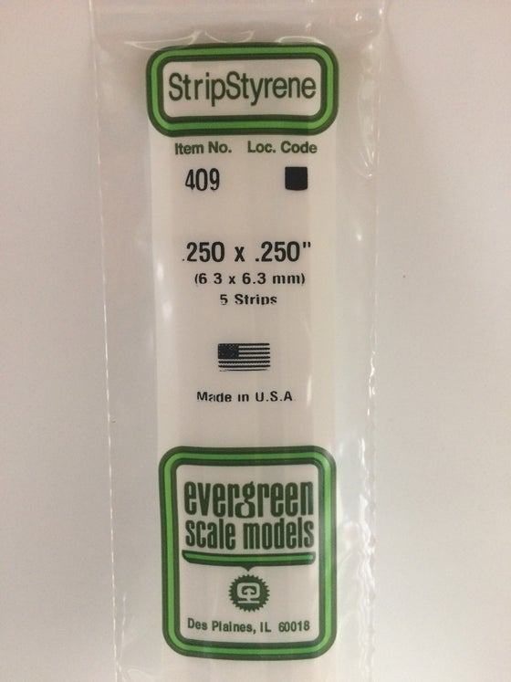 269-409  -  Styrn Strp .250x.250" 5/
