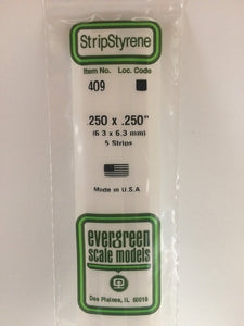 269-409  -  Styrn Strp .250x.250" 5/