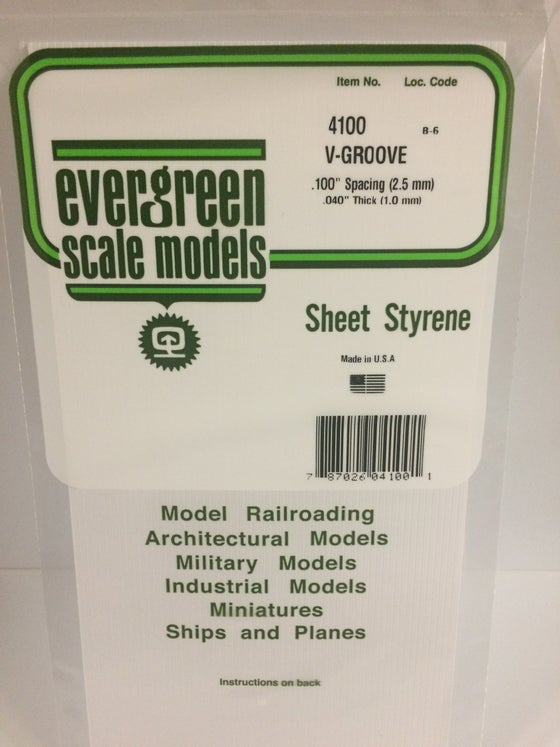 269-4100  -  Siding .040 V-groove .100