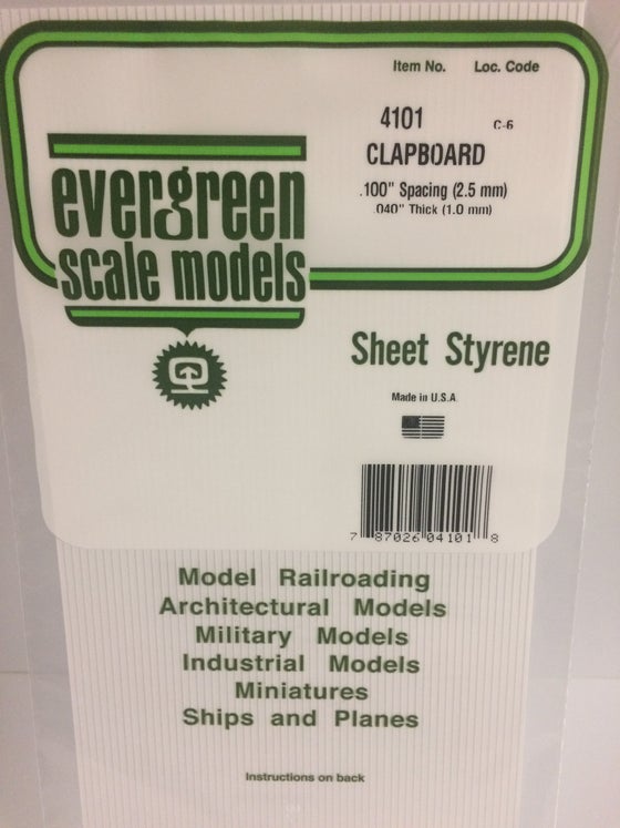 269-4101  -  Siding .040 Clpbrd .100