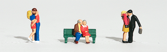 785-1833  -  Lovers 3 Couples - HO Scale