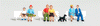 785-1834  -  People Sitting/Waiting 6/ - HO Scale