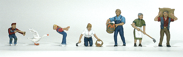 785-1857  -  Farm People 6/ - HO Scale