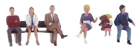 785-1861  -  Bus Stop People 6/ - HO Scale