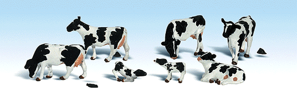785-1863  -  Holstein Cows 6/ - HO Scale