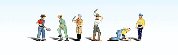 785-1865  -  Track Workers 6/ - HO Scale