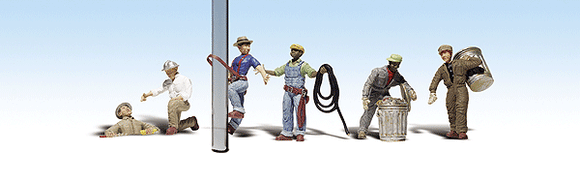 785-1826  -  City Workers 6/ - HO Scale