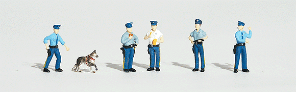 785-1822  -  Policemen 6/ - HO Scale