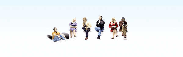 785-1829  -  People Sitting 6/ - HO Scale
