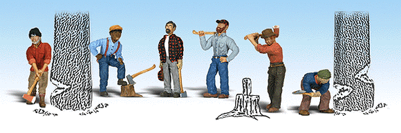 785-1876  -  Lumberjacks 6/ - HO Scale