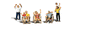 785-1881  -  Spectators & Chairs 7/ - HO Scale