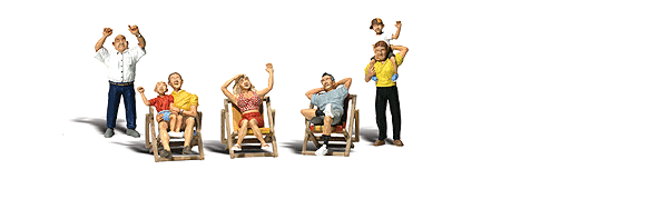 785-1881  -  Spectators & Chairs 7/ - HO Scale