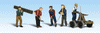 785-1898  -  Rail Workers w/Handcar 5/ - HO Scale