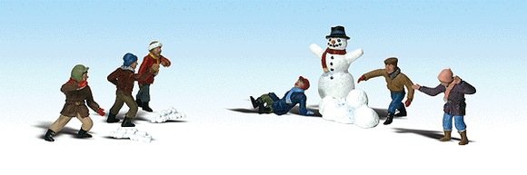 785-1894  -  Snowball Fight 6/ - HO Scale