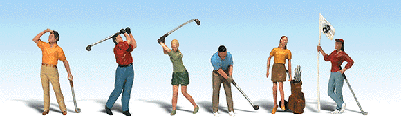 785-1907  -  Golfers 6/ - HO Scale