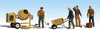 785-1901  -  Masonry Workers & Accs 4/ - HO Scale