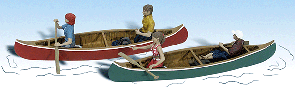 785-1918  -  Canoers 4/ - HO Scale