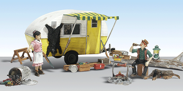 785-5542  -  AutoScene Ma&Pa Trlr Hvn - HO Scale