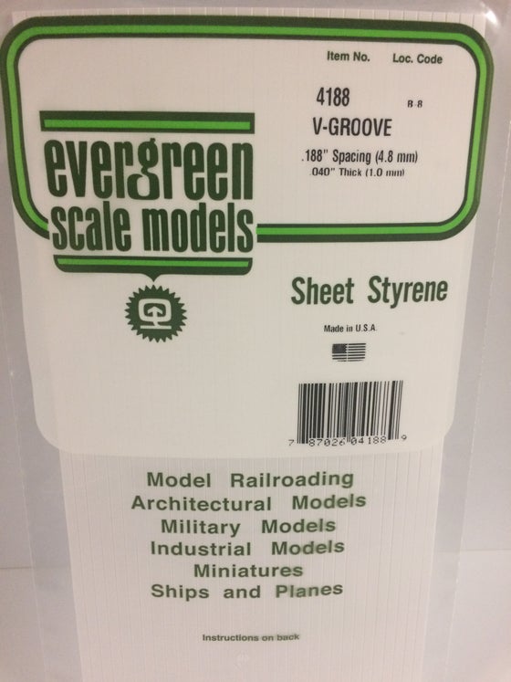 269-4188  -  Siding .040 V-groove .188