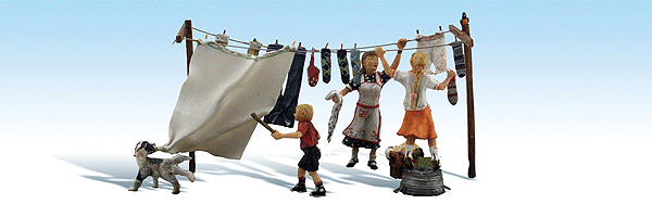 785-1936  -  Wash Day Getaway - HO Scale