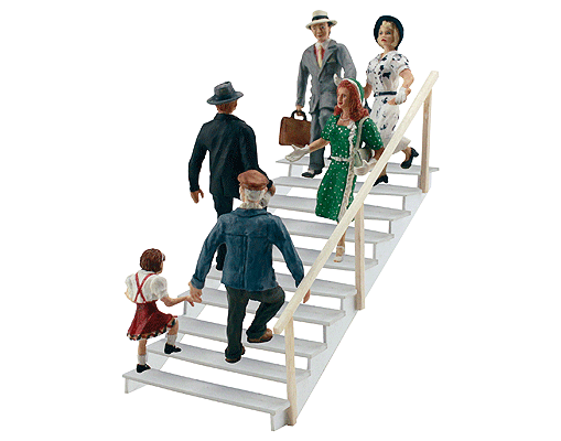 785-1954  -  Taking The Stairs 6/ - HO Scale
