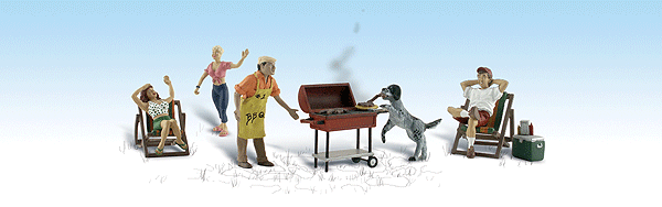 785-1929  -  Backyard Barbeque 5/ - HO Scale
