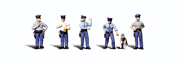 785-2736  -  Policemen & Canine Cop 6/ - O Scale