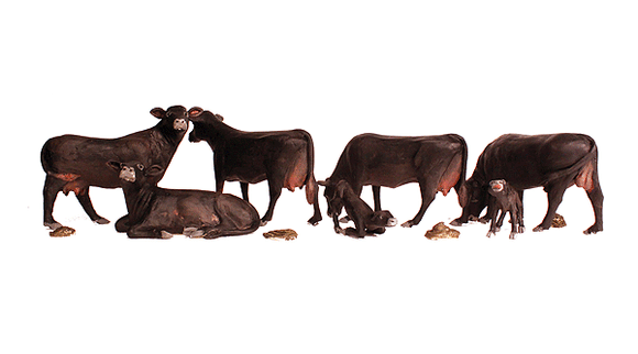 785-2217  -  Black Angus Cows 7/ - N Scale