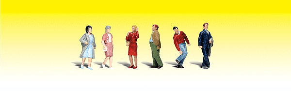 785-2210  -  People Walking 5/ - N Scale